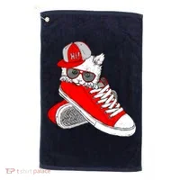 Cat In Red Sneakers Golf Towel thumb 0