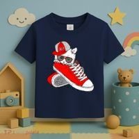 Cat In Red Sneakers Toddler T-Shirt thumb 3