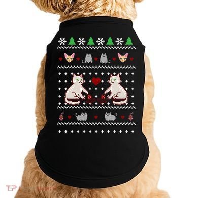 Cat Lover Ugly Christmas Doggie Tank