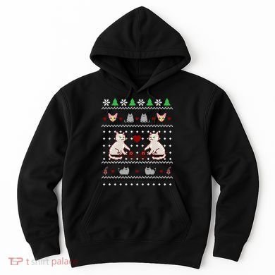 Cat Lover Ugly Christmas Hoodie