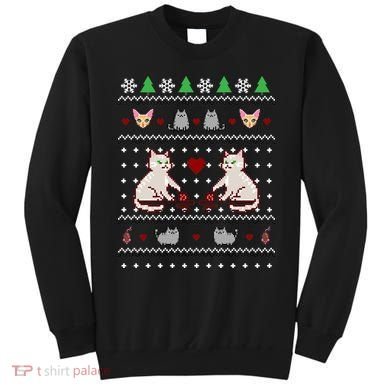 Cat Lover Ugly Christmas Sweatshirt