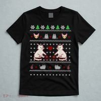 Cat Lover Ugly Christmas T-Shirt thumb 5