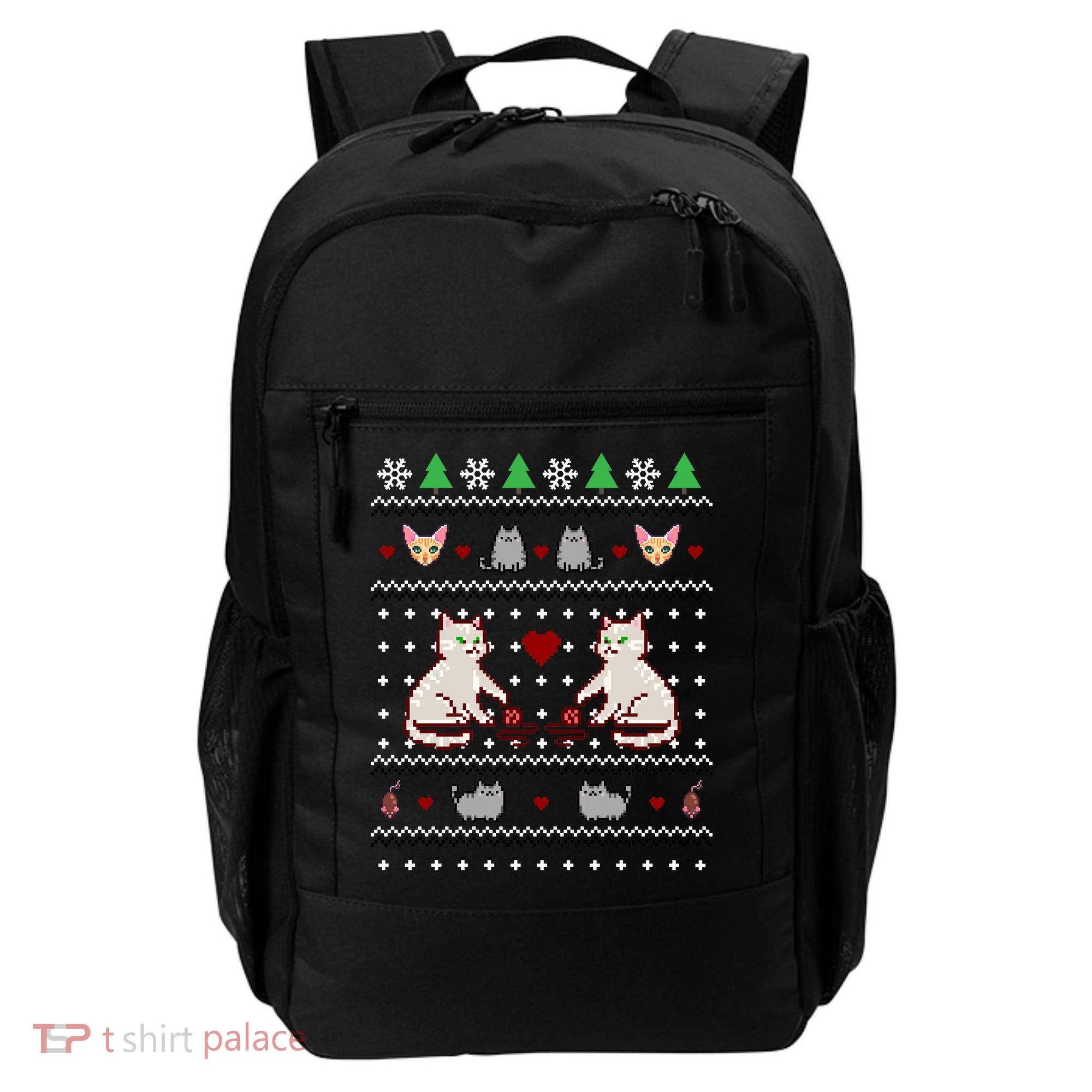 Cat Lover Ugly Christmas Backpack