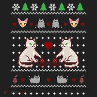 Cat Lover Ugly Christmas Beanie thumb 2
