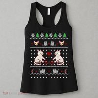 Cat Lover Ugly Christmas Women's Tank Top thumb 3