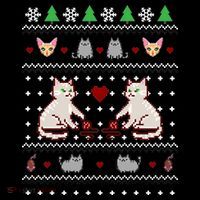 Cat Lover Ugly Christmas Baby Bodysuit thumb 2