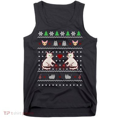Cat Lover Ugly Christmas Tank Top