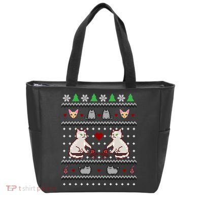 Cat Lover Ugly Christmas Tote Bag
