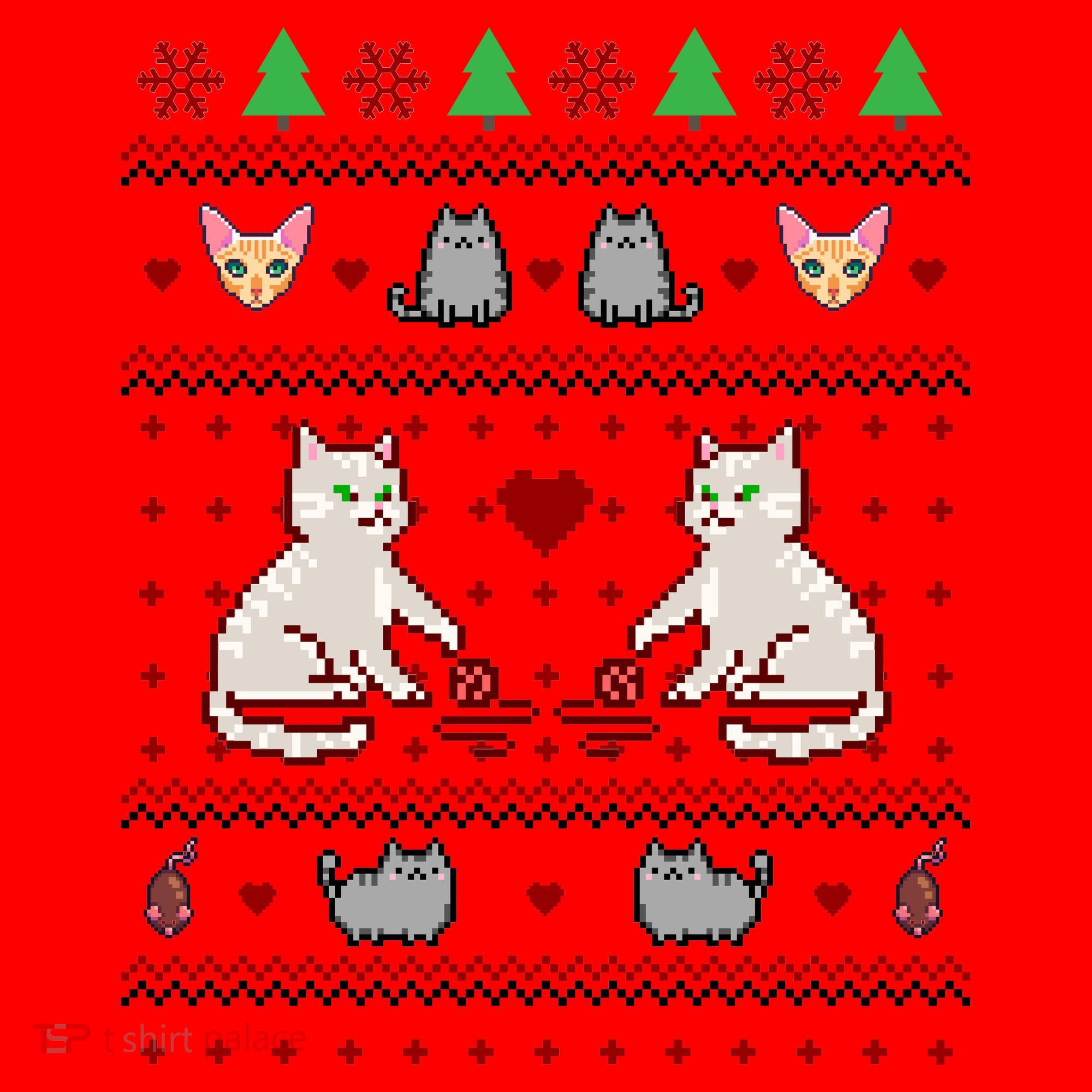 Cat Lover Ugly Christmas Santa Hat
