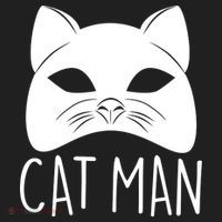 Cat Man Superhero Mask Cat Lover Fan Women's Sweatshirt thumb 2