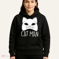 Cat Man Superhero Mask Cat Lover Fan Hoodie thumb 5