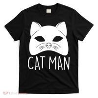 Cat Man Superhero Mask Cat Lover Fan T-Shirt thumb 0