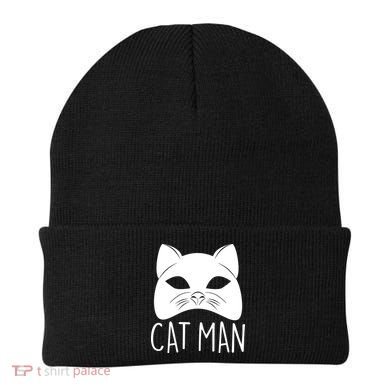 Cat Man Superhero Mask Cat Lover Fan Beanie