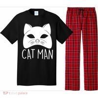 Cat Man Superhero Mask Cat Lover Fan Pajama Set thumb 0