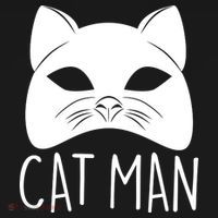 Cat Man Superhero Mask Cat Lover Fan Pajama Set thumb 2