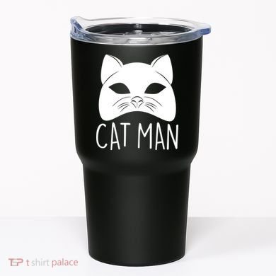 Cat Man Superhero Mask Cat Lover Fan Tumbler