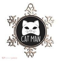 Cat Man Superhero Mask Cat Lover Fan Ornament thumb 0