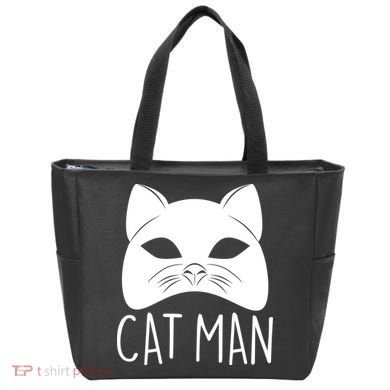 Cat Man Superhero Mask Cat Lover Fan Tote Bag