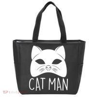Cat Man Superhero Mask Cat Lover Fan Tote Bag thumb 0