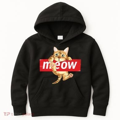 Cat Meow Supreme Kids Hoodie