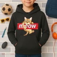 Cat Meow Supreme Kids Hoodie thumb 2