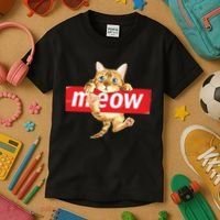 Cat Meow Supreme Kids T-Shirt thumb 3