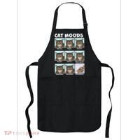 Cat Moods Funny Meme Apron thumb 0