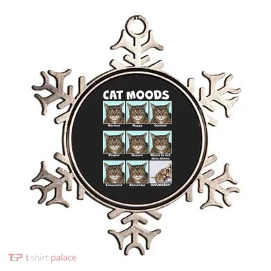 Cat Moods Funny Meme Ornament