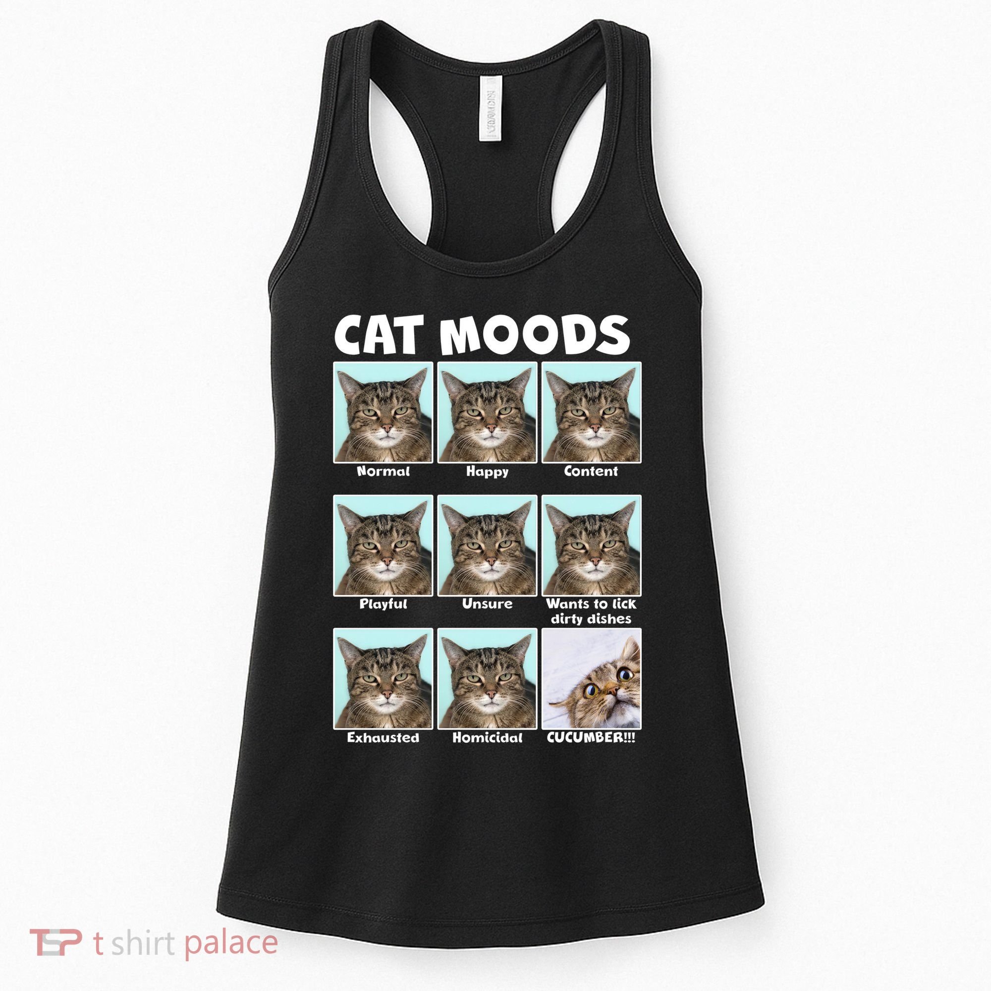 Cat Moods Funny Meme Women's Tank Top