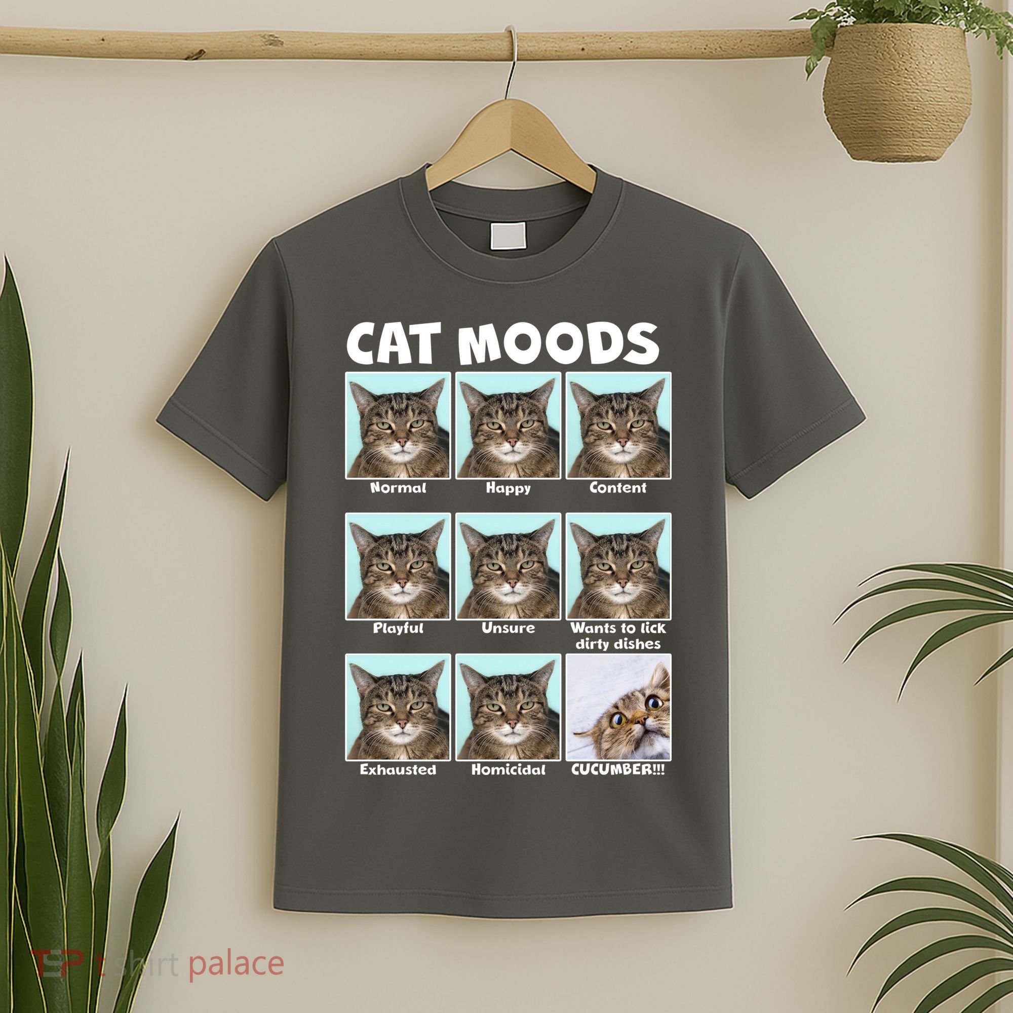 Cat Moods Funny Meme T-Shirt