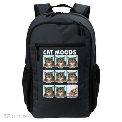 Cat Moods Funny Meme Backpack