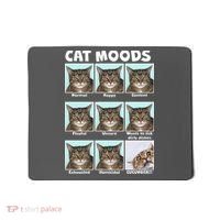 Cat Moods Funny Meme Mousepad thumb 0