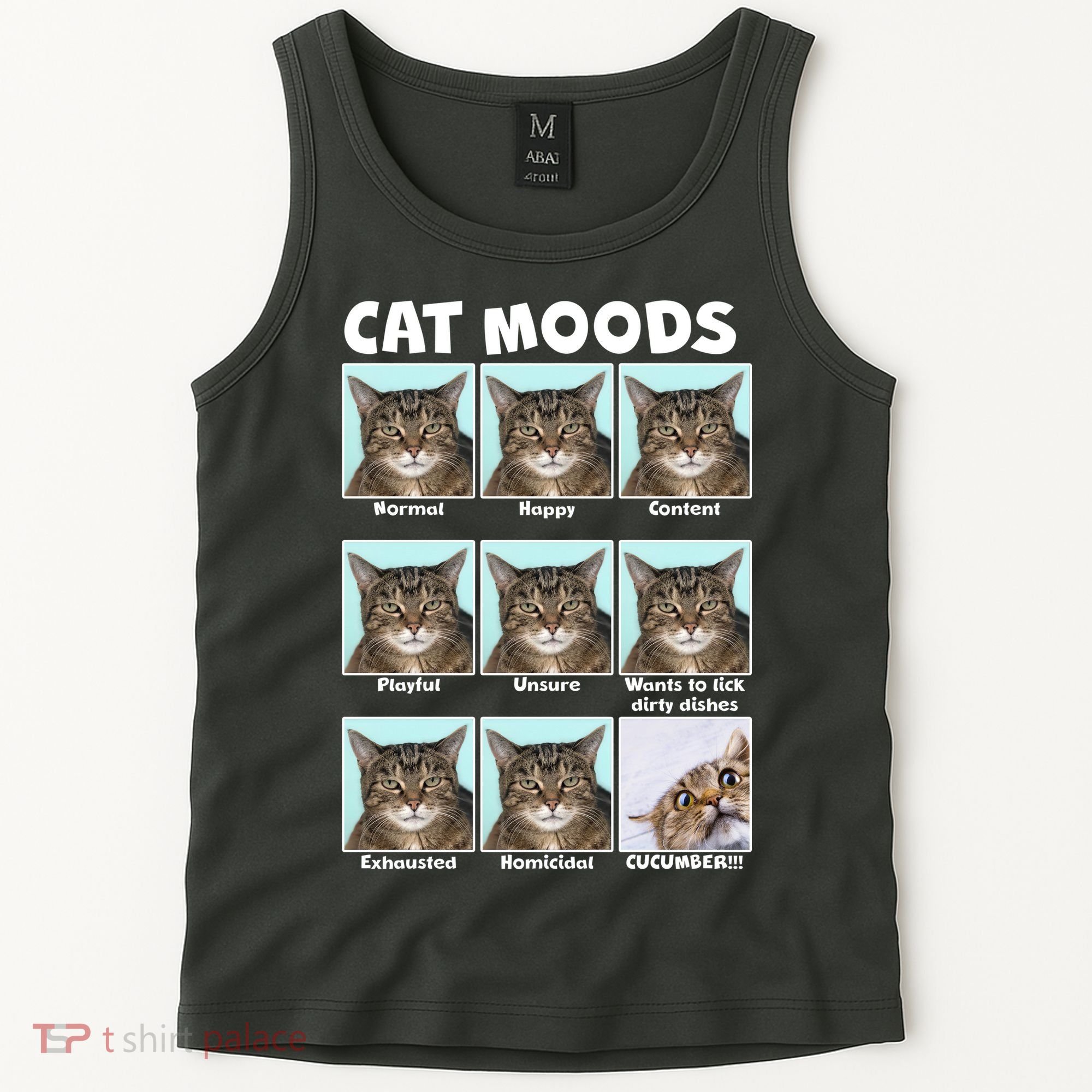 Cat Moods Funny Meme Tank Top