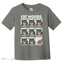 Cat Moods Funny Meme Toddler T-Shirt thumb 0