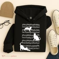 Cat Music Note Sheet Hoodie thumb 4