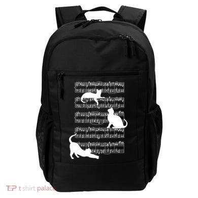 Cat Music Note Sheet Backpack