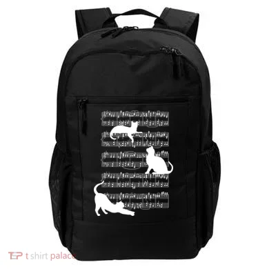 Cat Music Note Sheet Backpack