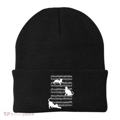 Cat Music Note Sheet Beanie