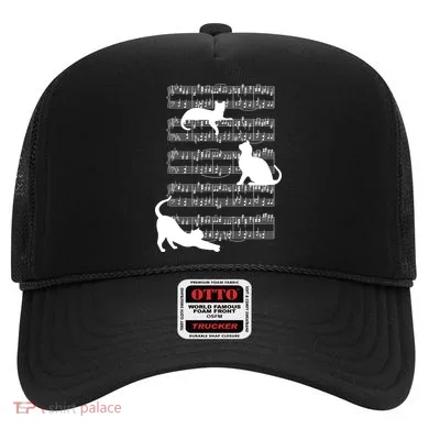 Cat Music Note Sheet Hat