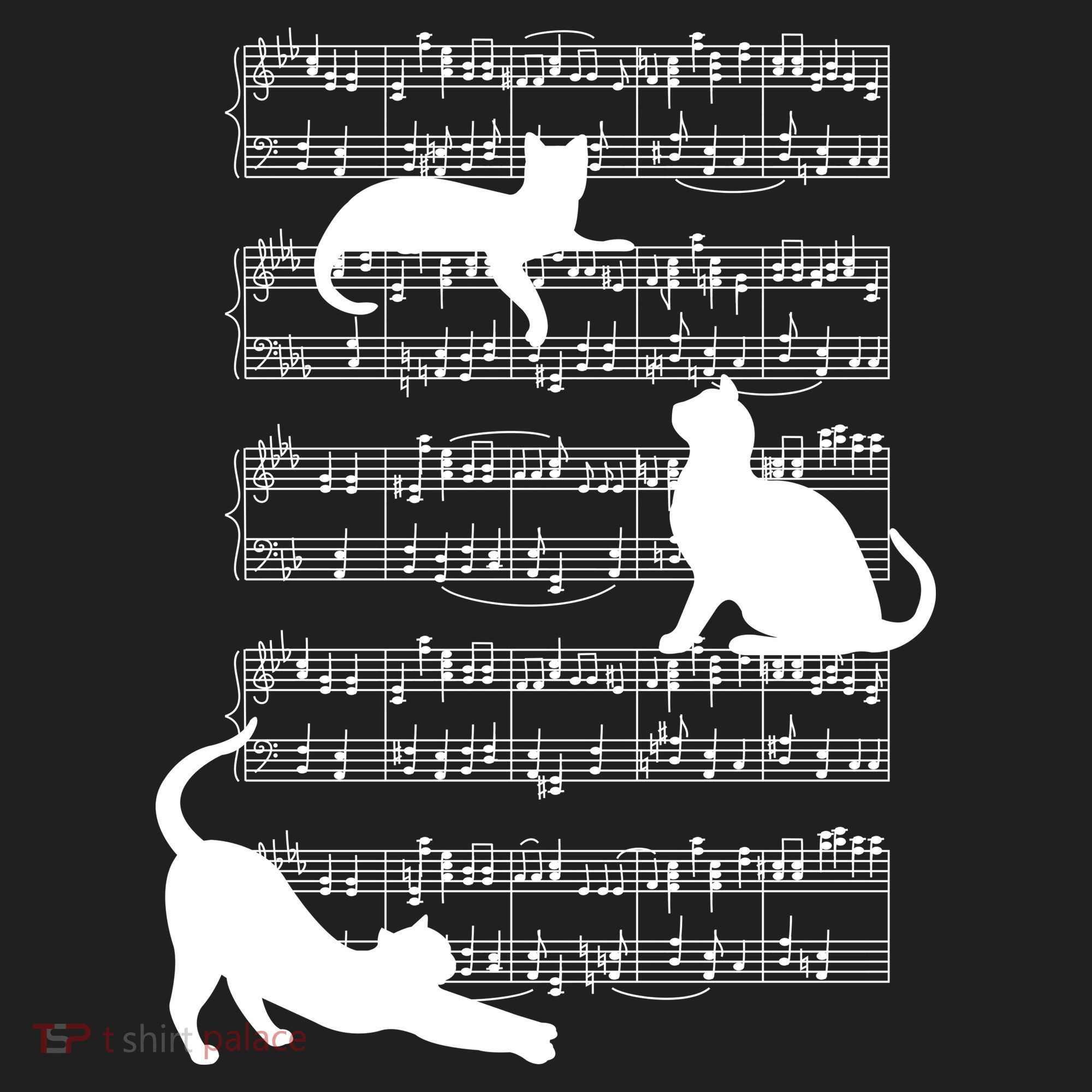 Cat Music Note Sheet Hat