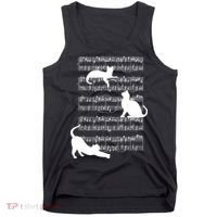 Cat Music Note Sheet Tank Top thumb 0