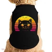 Cat Retro Sunset Doggie Tank thumb 0