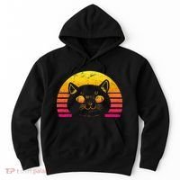 Cat Retro Sunset Hoodie thumb 0