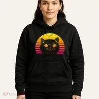 Cat Retro Sunset Hoodie thumb 5