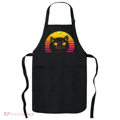 Cat Retro Sunset Apron