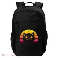 Cat Retro Sunset Backpack thumb 0