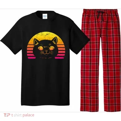 Cat Retro Sunset Pajama Set