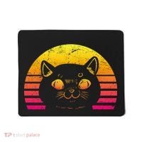 Cat Retro Sunset Mousepad thumb 0