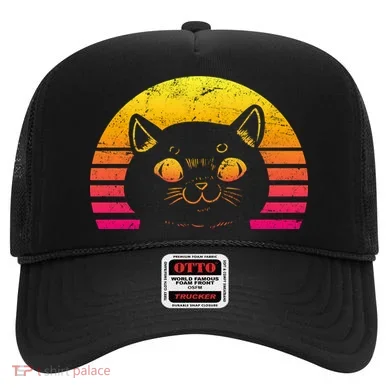 Cat Retro Sunset Hat