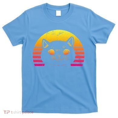 Cat Retro Sunset T-Shirt